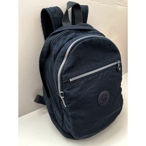Kipling 14X10X5 Navy Blue Durable Padded Shoulder Straps Tablet Sleeve Backpack